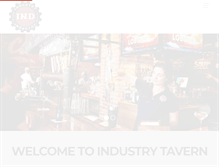 Tablet Screenshot of industrytavern.com